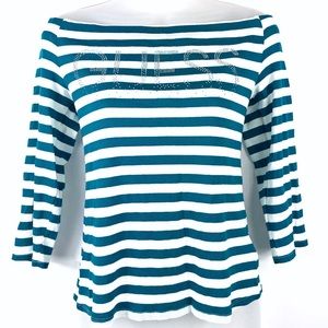 GUESS 3/4 Sleeve shoulder top XL